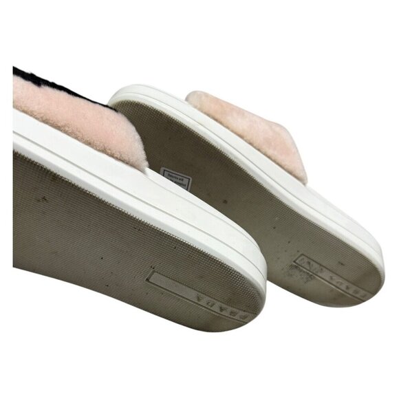 PRADA Luxury Designer Faux FUR Pink Summer Slides Sandals Womens Size 9 US - Picture 7 of 9